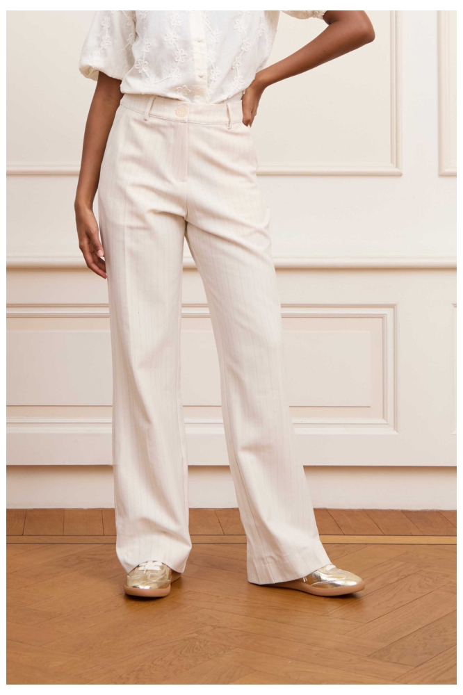 TROUSER DELPGINE QG33 101 off white